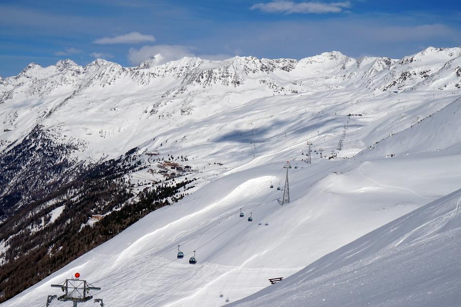 Snow Winter Mountain panoramic photo