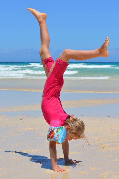 Girl gymnastics pink