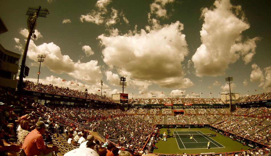 Tennis Court people