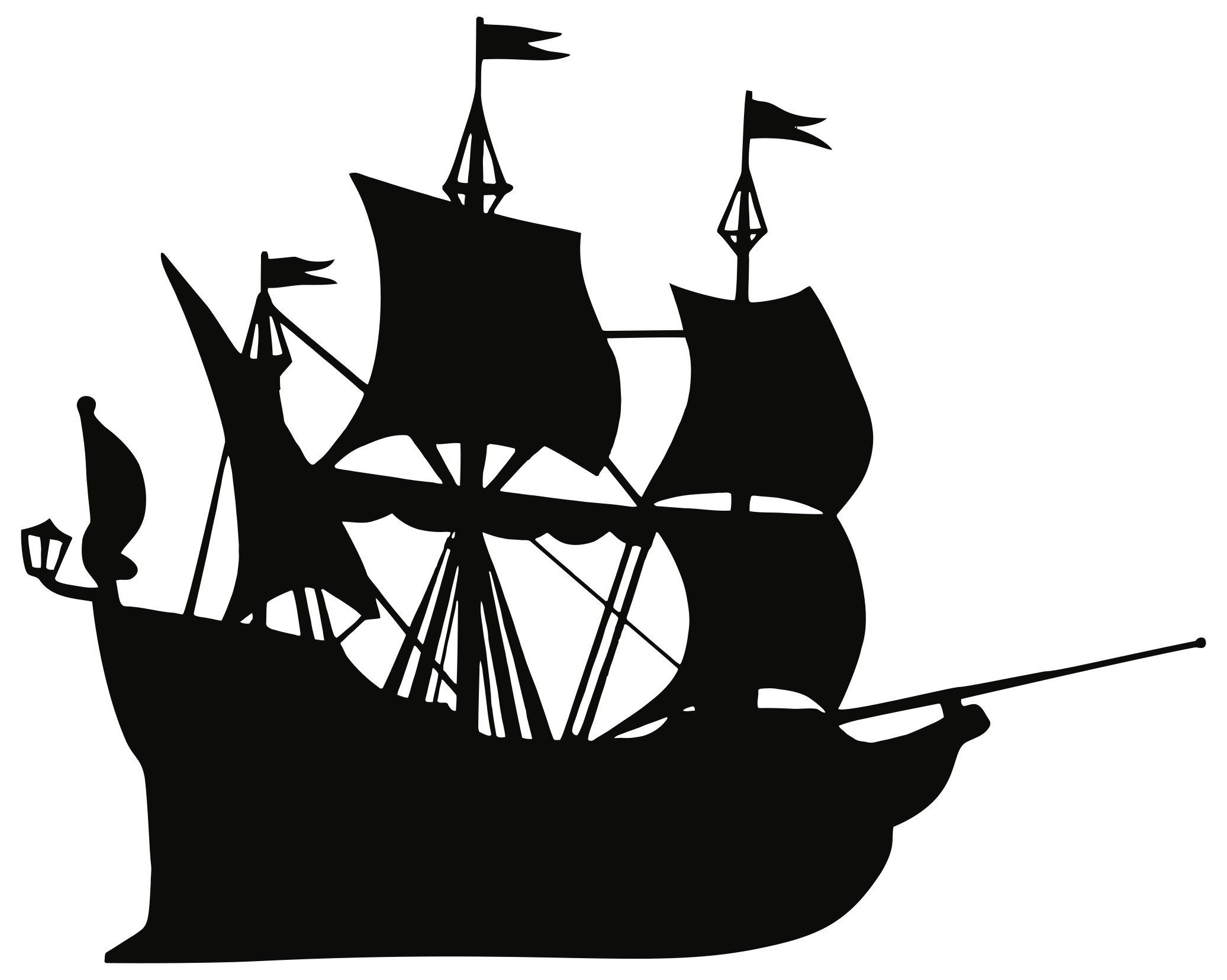 Пиратские корабли каравеллы