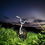 Bmx Biker green grass