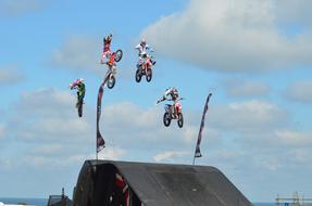 Motorbike Jumping as an active sport