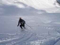 downhill skiing in South Tyrol