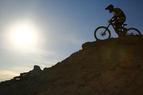 bike Adventure on Mountain Sky