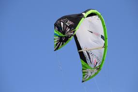 Kitesurfing Parachute in Sky
