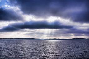 sunrise over the Baltic Sea, horizon