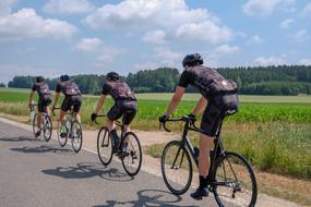 cycling marathon in the countryside