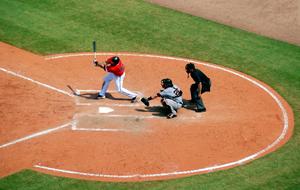 Baseball Player Catcher in Game
