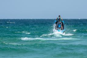 Extreme Jet Sport on the water on a sunny day