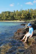 Fishing Child on bank