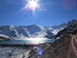 Snowy mountains in Nevado Sol