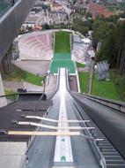ski jumping venue at summer, austria, innsbruck