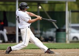 Baseball Player Batter on a blurred background