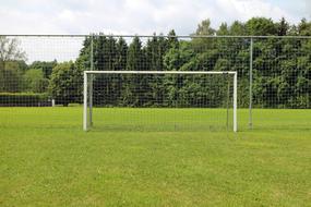 Goal Football Rush and green grass