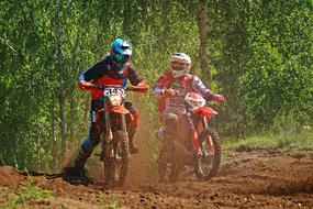 Enduro Motorcycle Dirtbike ride