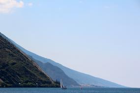 sailboat on Lake Garda, Italy