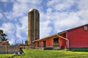 landscape of Rustic Barns farmhouse