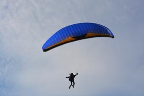 Paragliding Sailing Blue Wing