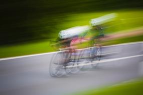 two Cyclist, motion blur