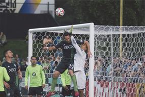 Soccer athetes Ball Net