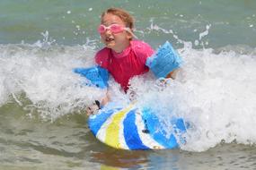 Child Girl Surfer
