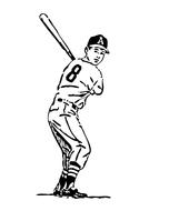 baseball batter boy sport bat drawing
