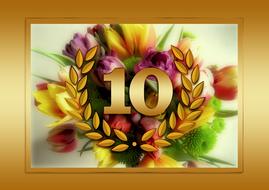 10 year anniversary greeting card