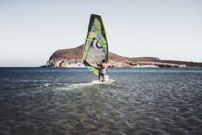 windsurfing off the coast of andalusia