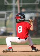 Baseball Little League Batter player