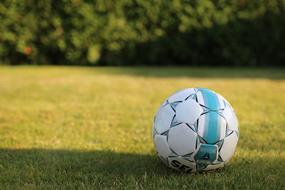 Ball Football on grass field