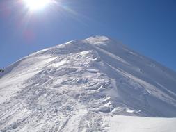snowy Walscher Mountain Summit