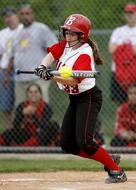Softball Girls Batter on competition