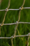Net Soccer Goal at Grass background