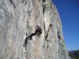 Abseil Bersport Rock climber