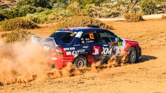 Race Car in Rally