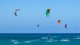 Kite Surf Sport on ocean