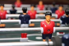 Close-Up photo of Foosbal Tabletop Soccer