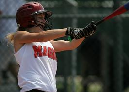 action photo of Softball Batter Female player