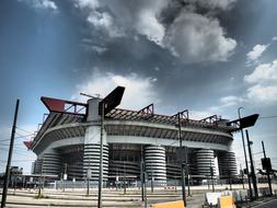 photo of the football stadium in Milan