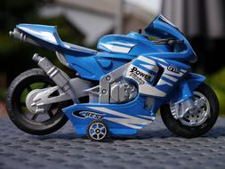 blue Motorcycle Bike Motorbike toy