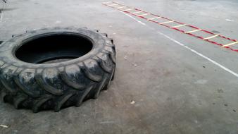 big car tire for fitness