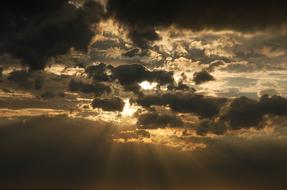dark Clouds on Sky Nature