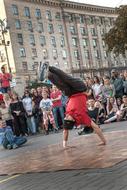 Dancing Hip Hop on a city street