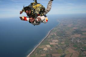 Extreme Skydiving Sport at flight