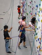 climbing wall as leisure