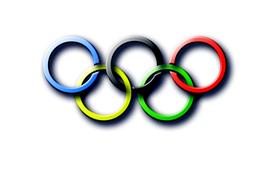 olympic games symbol on white