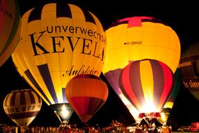 Hot Air Balloon at night party