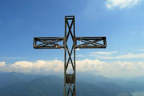 Blue Skies and summit cross