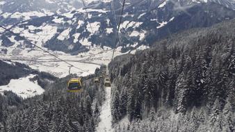 Gondola Cable Car over mountain