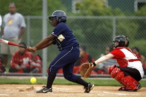 girls in softball